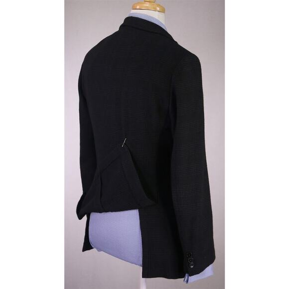 Pal Zileri Black/Purple Plaid Knit Wool-Cotton Unstructured 2B Blazer Jacket 40R - Picture 7 of 10